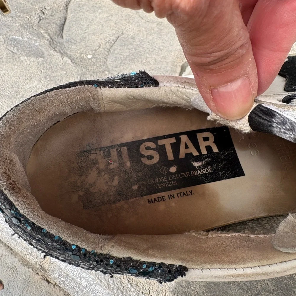 Golden Goose Sneakers with Black Star Accent - Picture 9 of 10